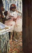 Edgar Degas The actress in the tiring room painting